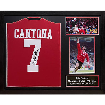 Manchester United FC Cantona Signed Shirt (Framed)