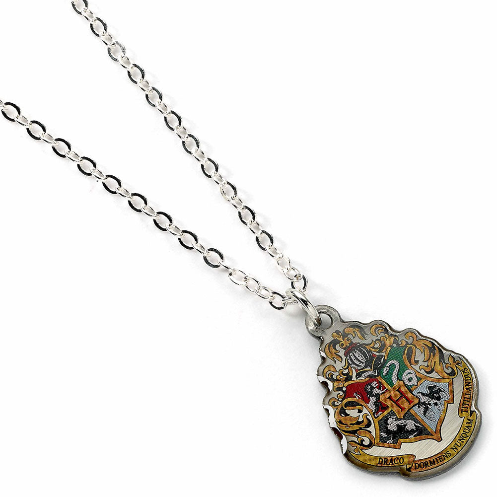 Harry Potter Silver Plated Necklace Hogwarts