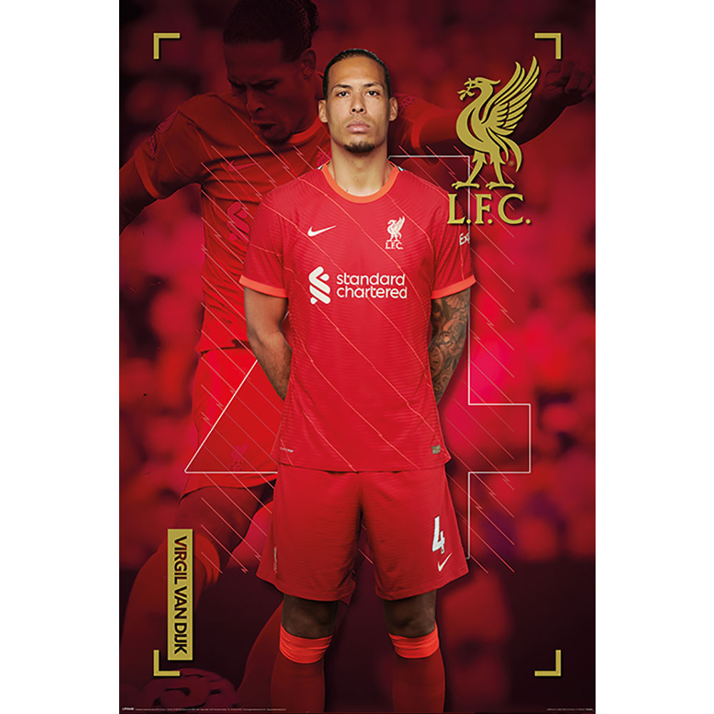 Liverpool FC Poster Van Dijk 20