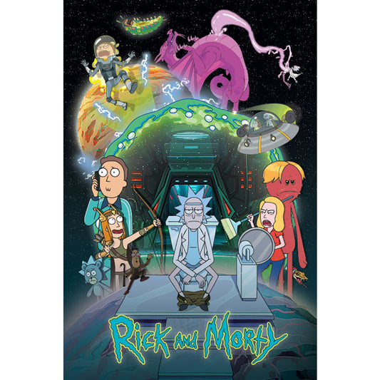 Rick And Morty Poster Toilet Adventure 3