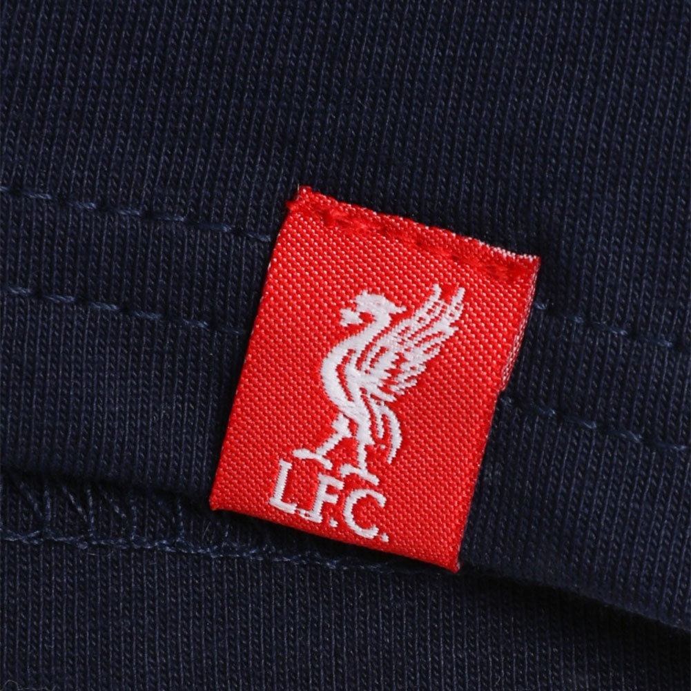 Liverpool FC 88-89 Crest T Shirt Mens Navy L