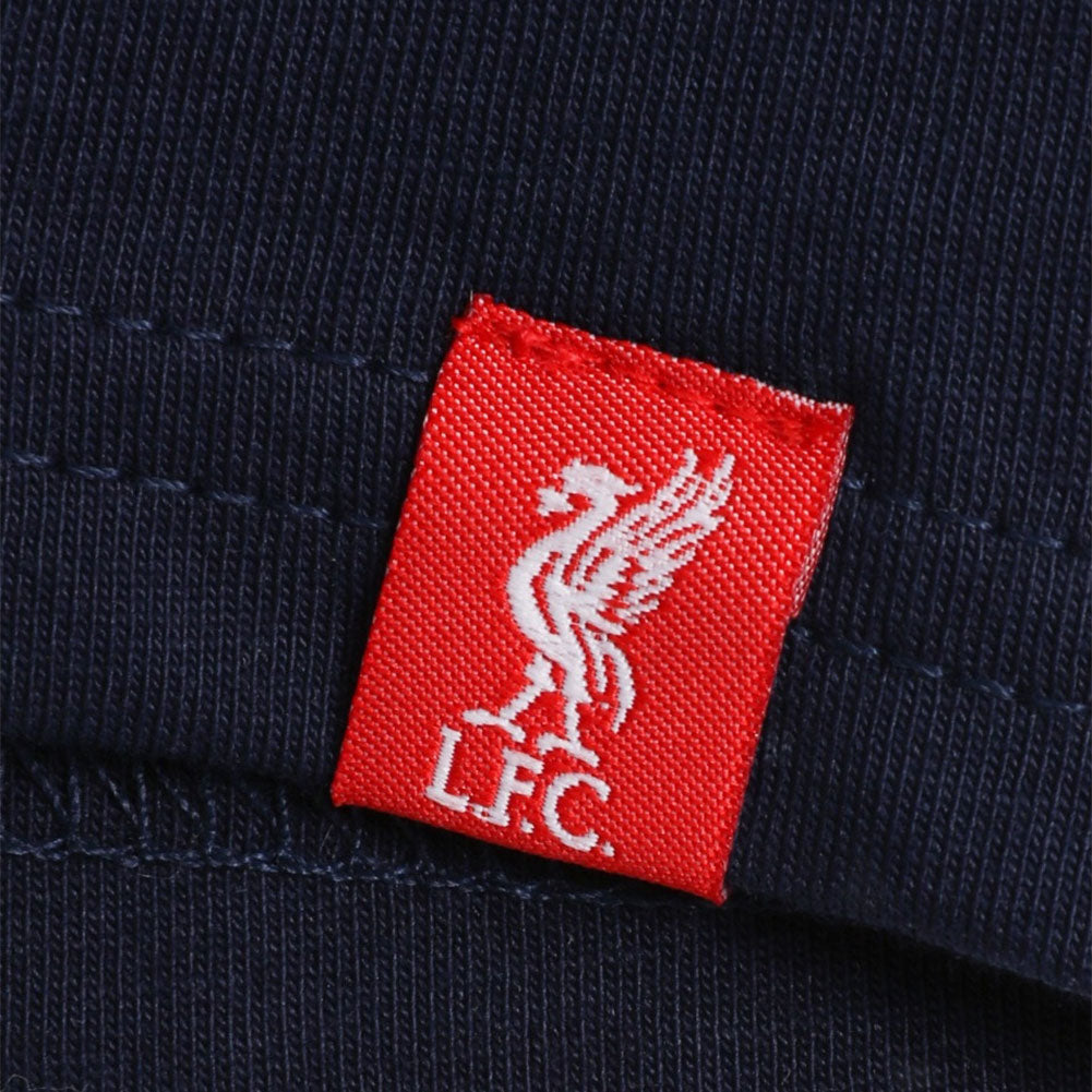 Liverpool FC 88-89 Crest T Shirt Mens Navy XL