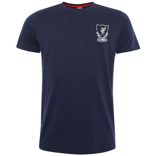 リバプール FC 88-89 クレスト Tシャツ メンズ ネイビー L