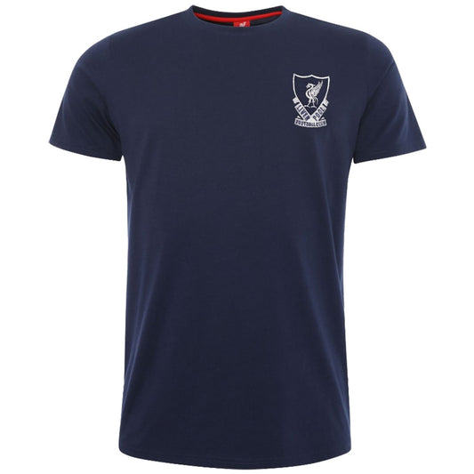 Liverpool FC 88-89 Crest T Shirt Mens Navy XXL