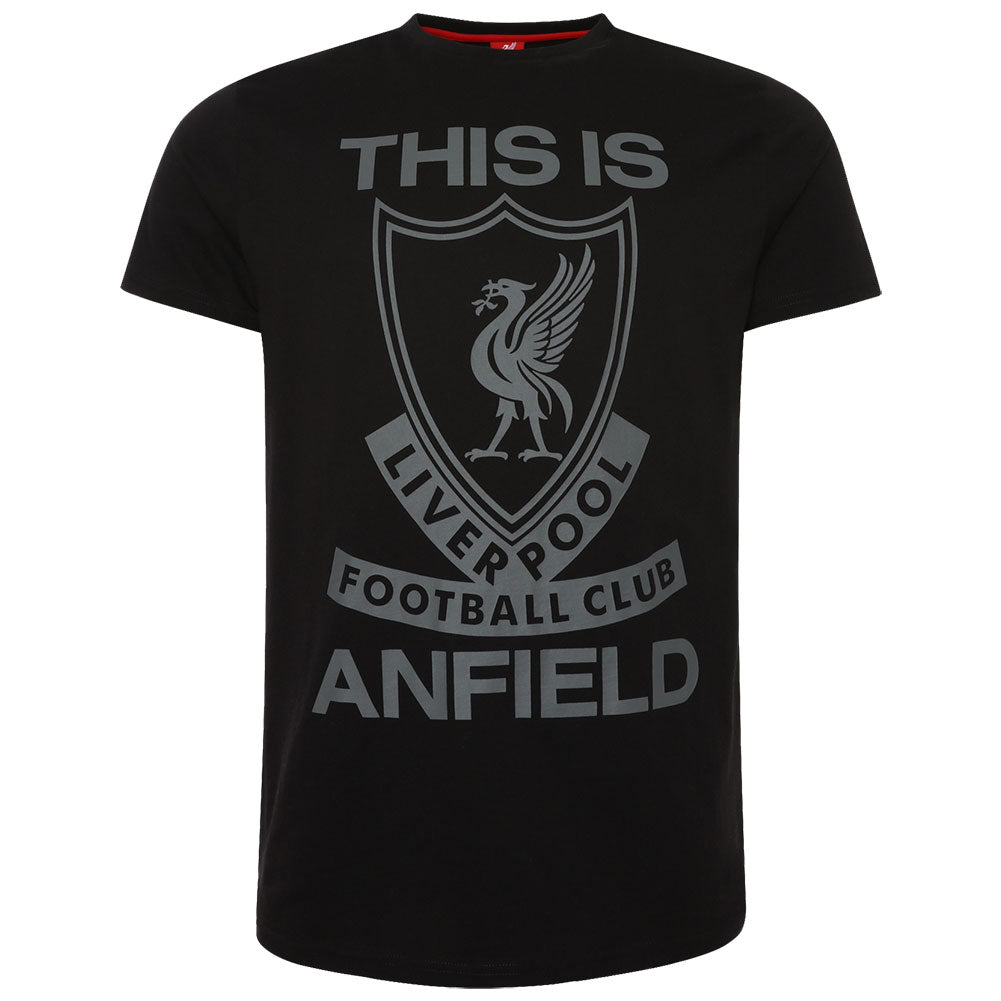 利物浦足球俱乐部 这是安菲尔德 T 恤 男款 黑色 S