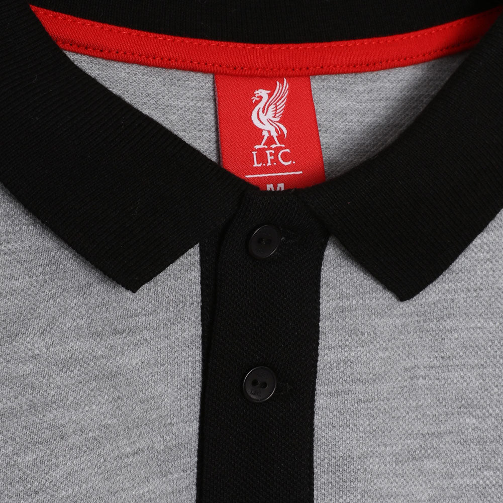 Liverpool FC Colour Block Polo Mens Black S