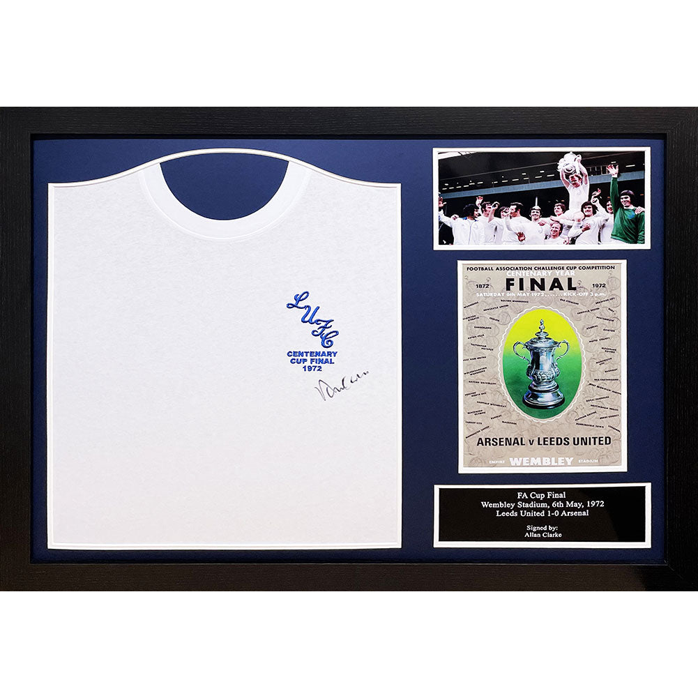 Leeds United FC 1972 Clarke Signed Shirt (Framed)