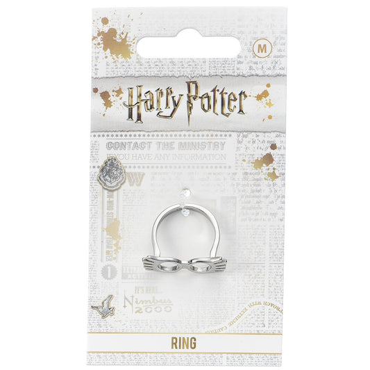 Harry Potter Stainless Steel Ring Luna Glasses Medium