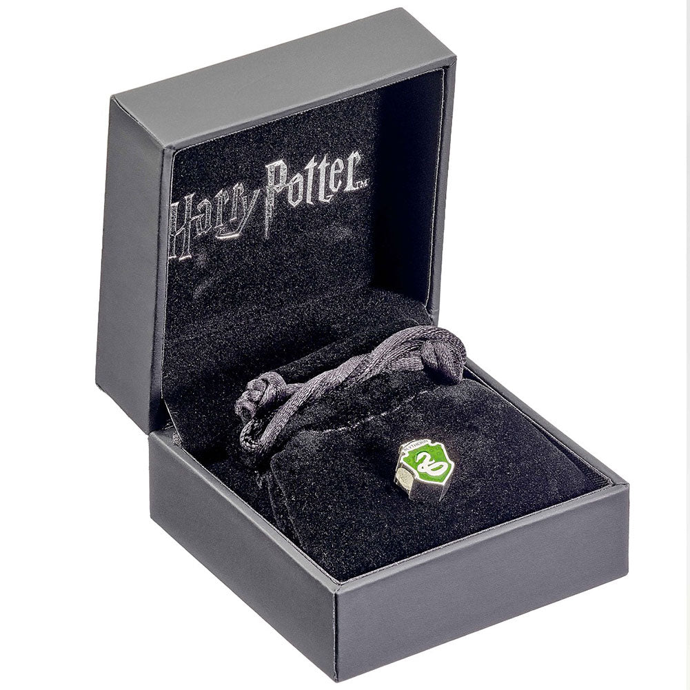 Harry Potter Sterling Silver Spacer Bead Slytherin