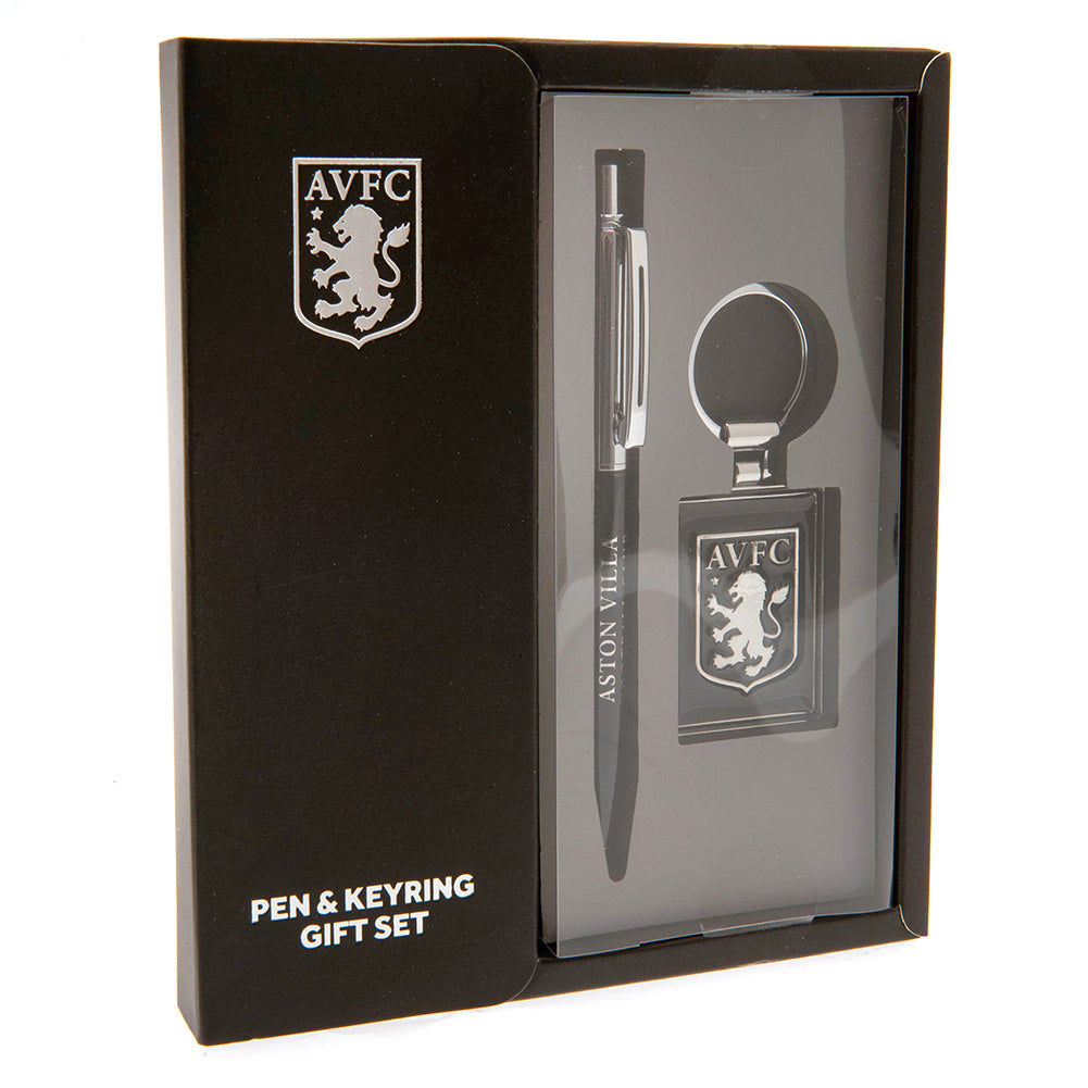 阿斯顿维拉足球俱乐部钢笔和钥匙圈套装