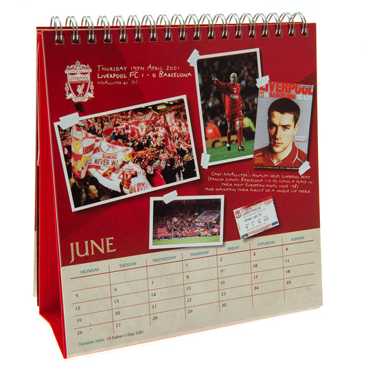 Liverpool FC Desktop Calendar 2023