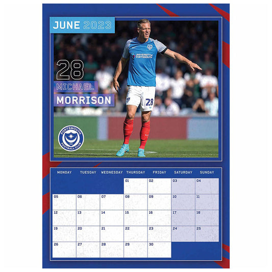 Portsmouth FC A3 Calendar 2023