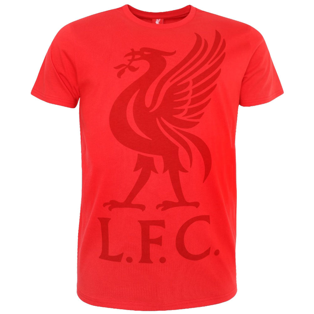 Liverpool FC Liverbird T Shirt Mens Red Small