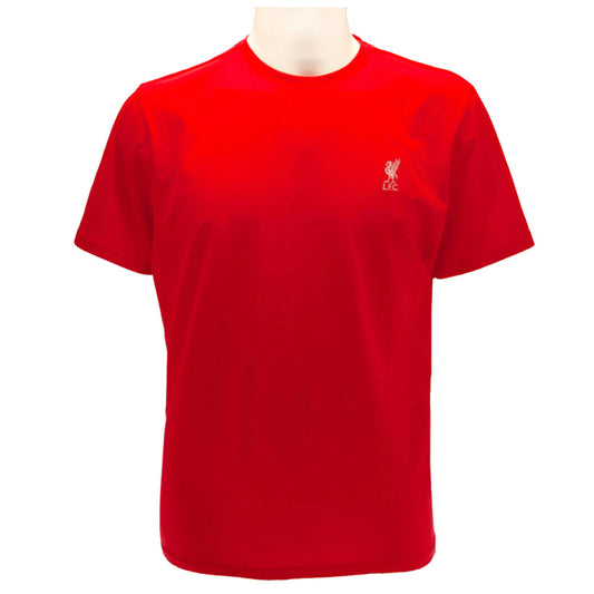 利物浦足球俱乐部刺绣 T 恤 男款 红色 小号