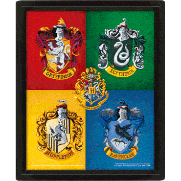 Harry Potter Framed 3D Picture Crests
