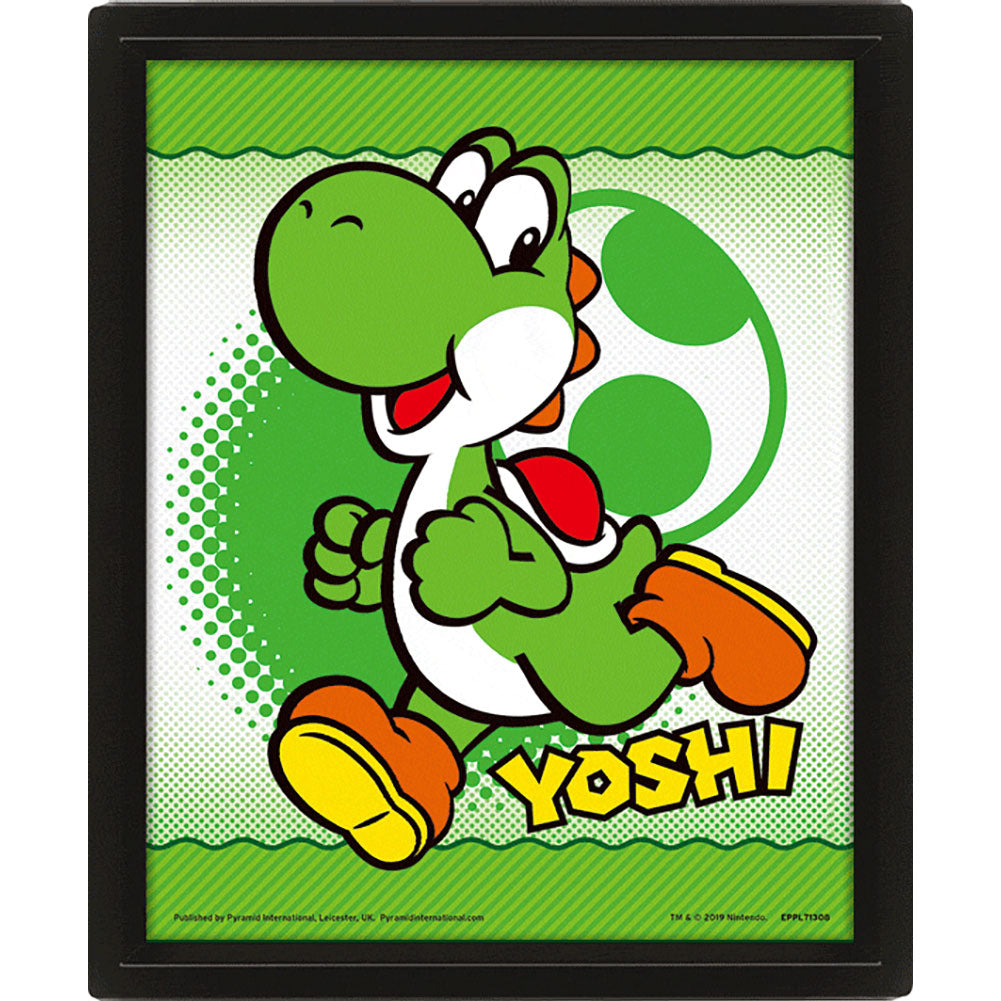 超级马里奥 相框 3D 照片 Yoshi