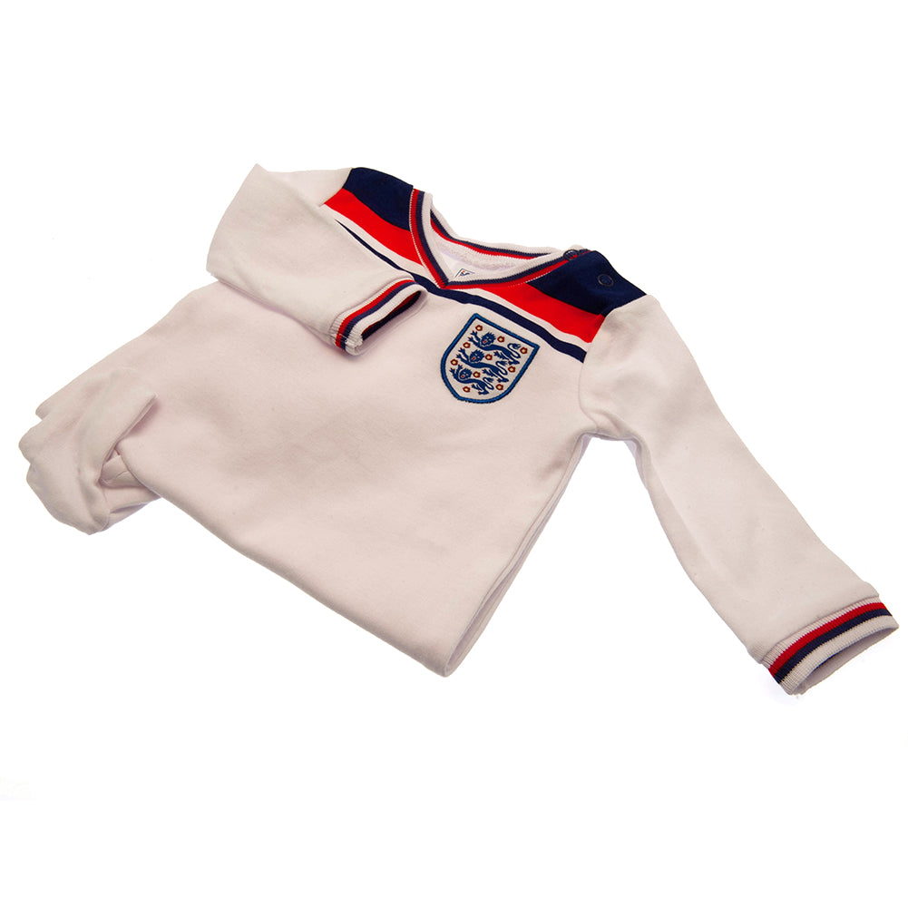 England FA Sleepsuit 82 Retro 12-18 Mths