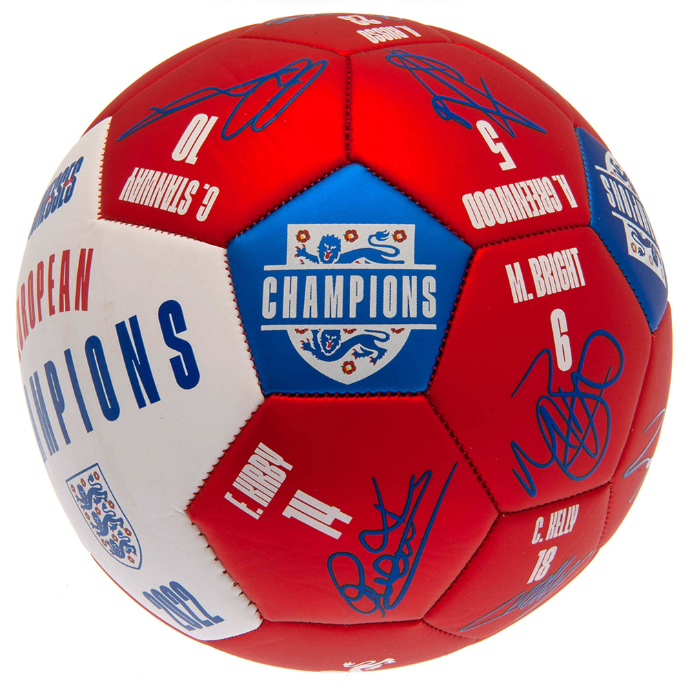 England Lionesses European Champions Signature Football