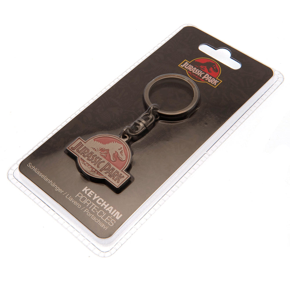 Jurassic Park Metal Keyring