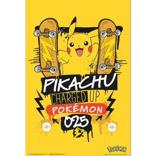 Pokemon Poster Pikachu Charged Up 19