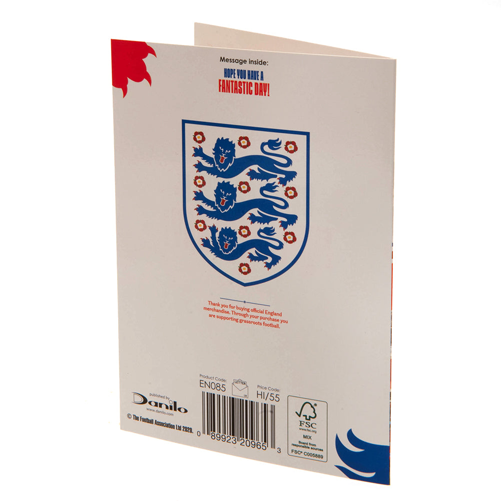 England FA Birthday Card