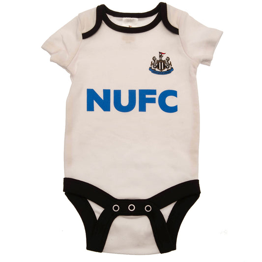 Newcastle United FC 2 Pack Bodysuit 6-9 Mths BW