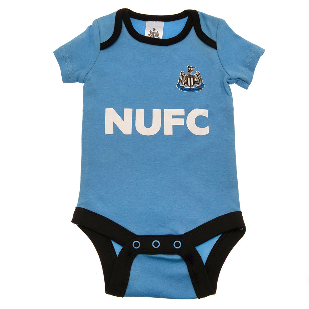 Newcastle United FC 2 Pack Bodysuit 6-9 Mths BW