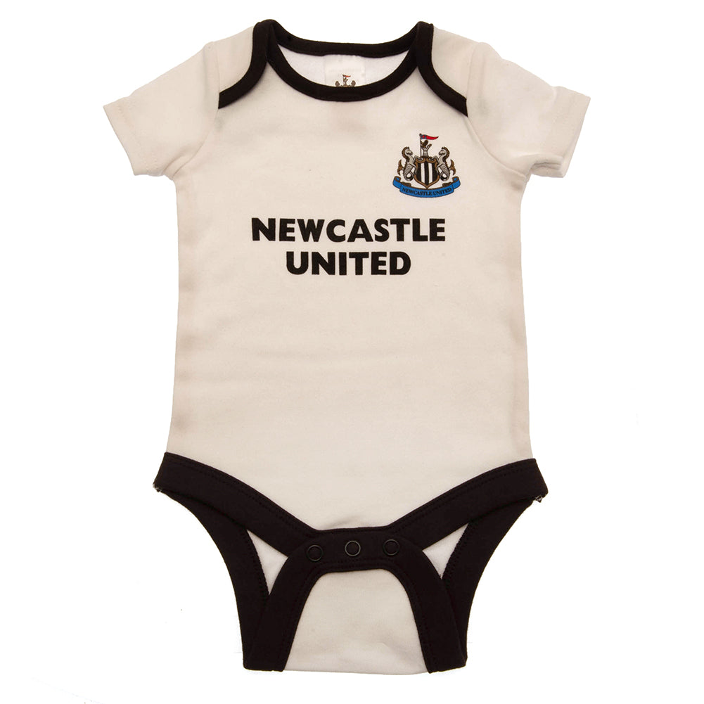 Newcastle United FC 2 Pack Bodysuit 0-3 Mths ST