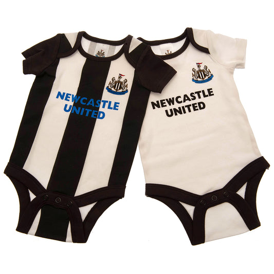 Newcastle United FC 2 Pack Bodysuit 0-3 Mths ST