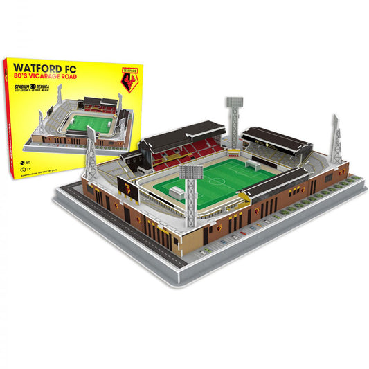 沃特福德足球俱乐部 3D 体育场拼图 80 年代