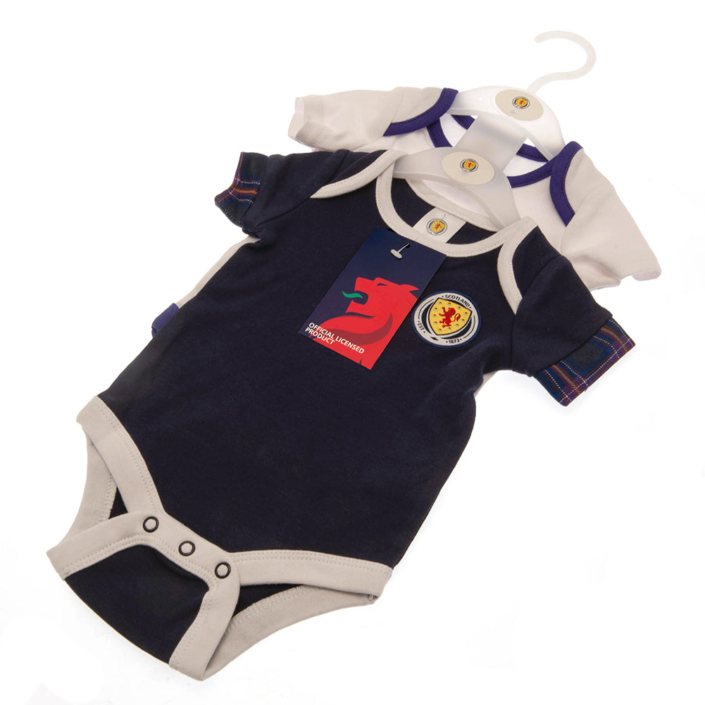 Scottish FA 2 Pack Bodysuit 9-12 Mths TN