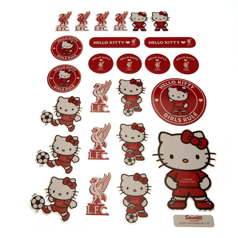 Liverpool FC Hello Kitty Sticker Set