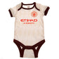 Manchester City FC 2 Pack Bodysuit 9/12 mths ES