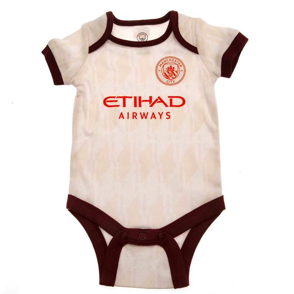 Manchester City FC 2 Pack Bodysuit 9/12 mths ES