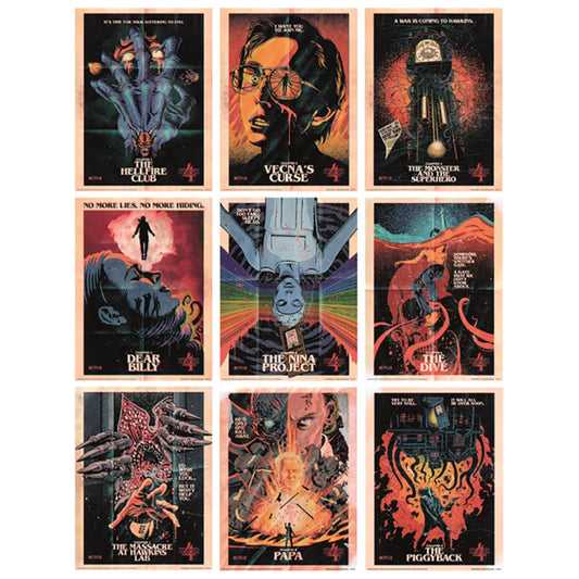 Stranger Things 4 Set of 9 Collector Prints