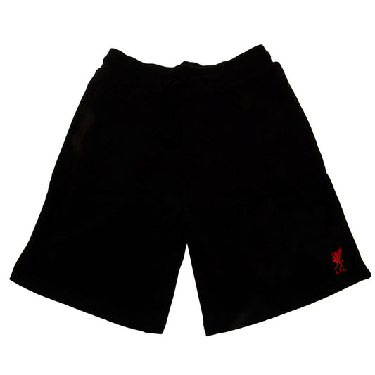 Liverpool FC Sweat Shorts Mens Black Medium