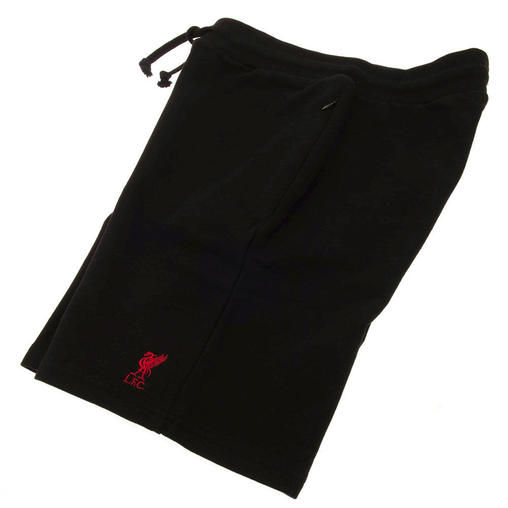 Liverpool FC Sweat Shorts Mens Black XX Large