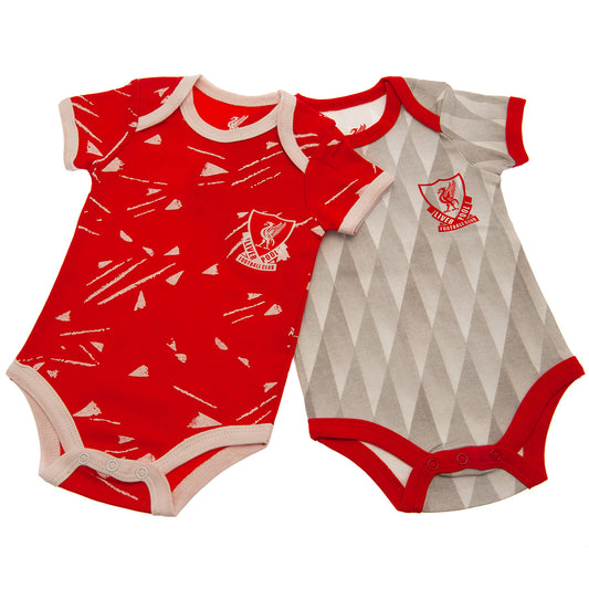 Liverpool FC 2 Pack 1990 Retro Bodysuit Newborn