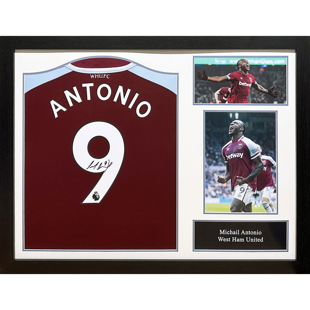 West Ham United FC Antonio Signed Shirt (Framed)