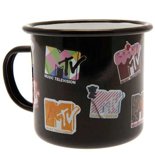 MTV 搪瓷杯及钥匙圈套装