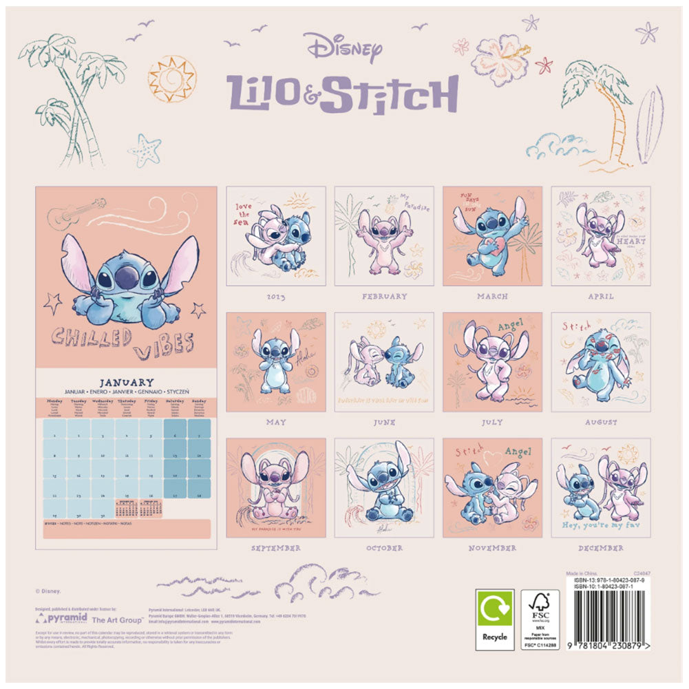 Lilo & Stitch Square Calendar 2024