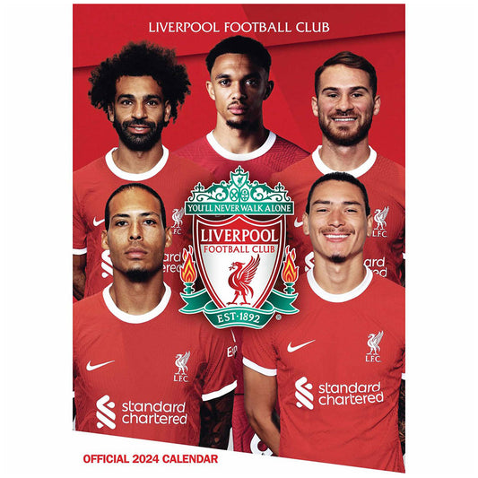 Liverpool FC A3 Calendar 2024