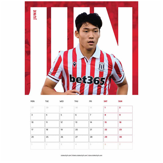 Stoke City FC A3 Calendar 2024