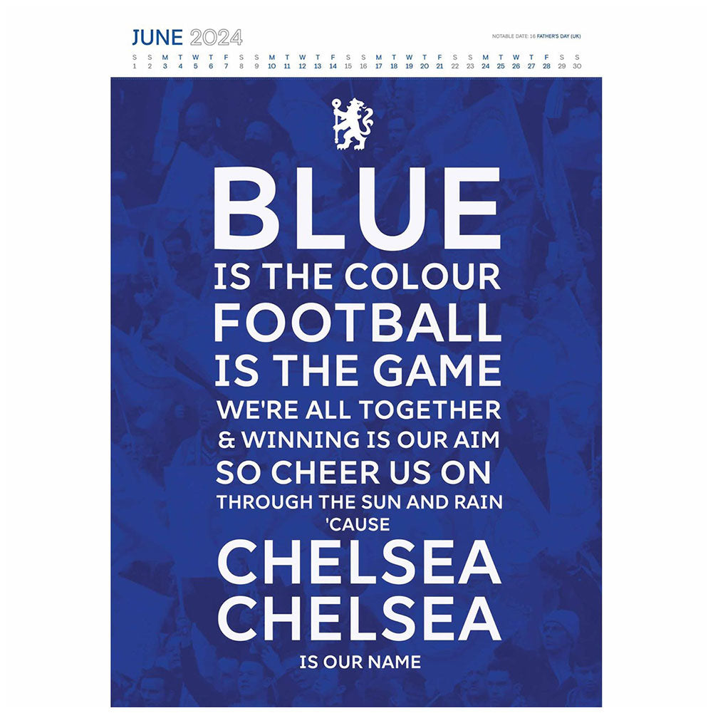Chelsea FC Deluxe Calendar 2024
