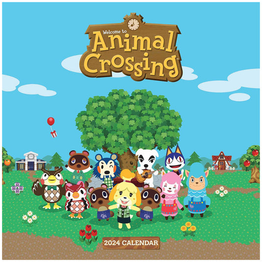 Animal Crossing Square Calendar 2024