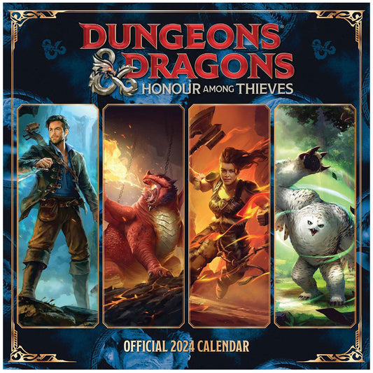 Dungeons & Dragons: Honour Among Thieves Square Calendar 2024