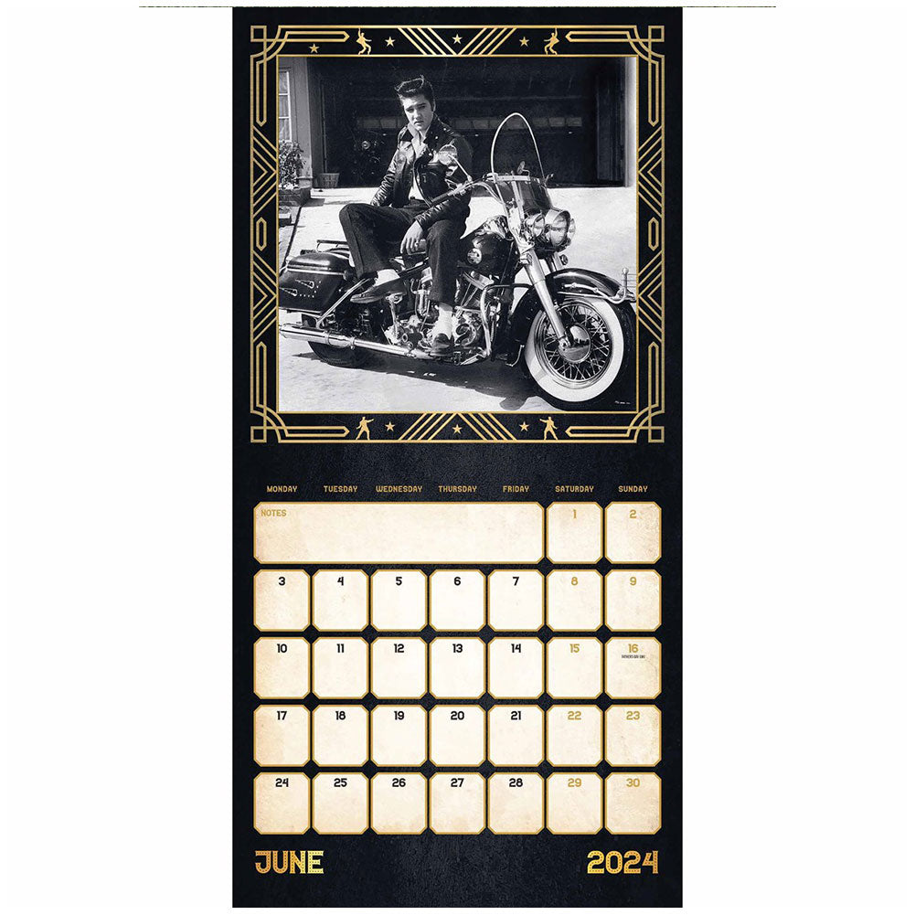 Elvis Presley Square Calendar 2024