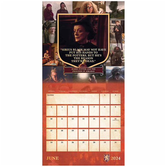 Harry Potter Square Calendar 2024