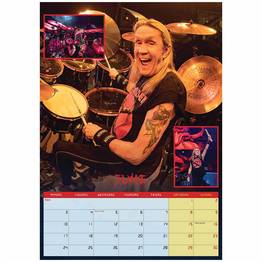 Iron Maiden A3 Calendar 2024