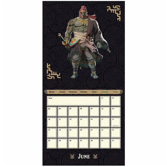 The Legend Of Zelda Square Calendar 2024